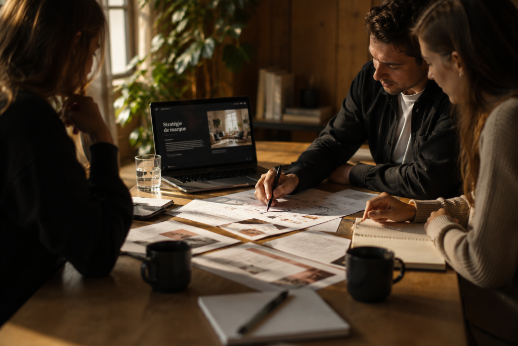 équipe marketing relations liens b2b nesso en réunion